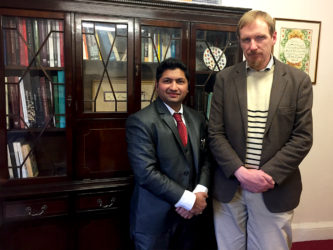 Jaihoon with Timothy Winters (Abdal Hakim Murad), at Cambridge Muslim College