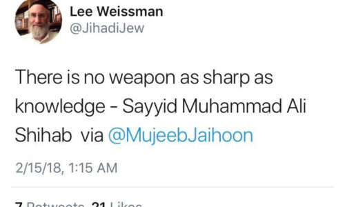 Jewish Interfaith Activist tweets from Slogans of the Sage