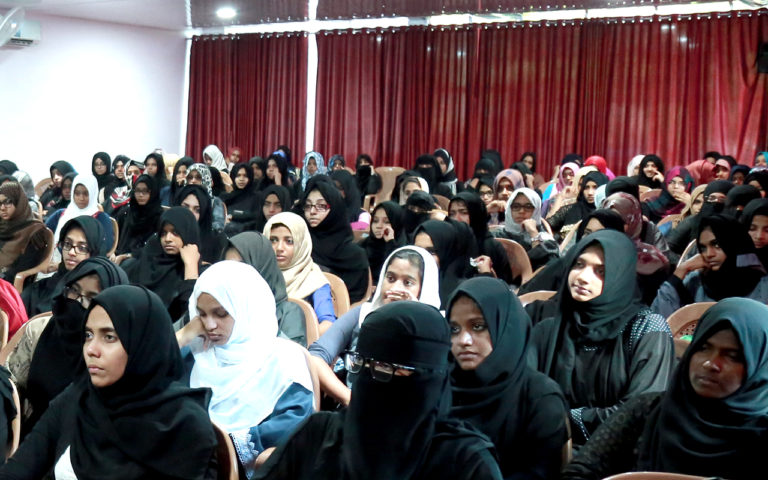 Mujeeb Jaihoon speaking at Zaitoon International Girls School, Kerala ...